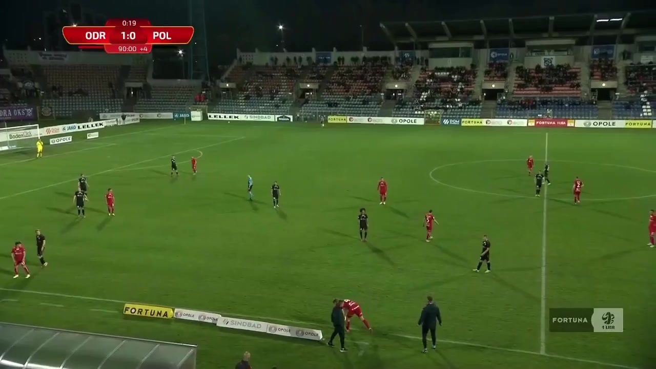 POL D1 Odra Opole Vs Gornik Polkowice Piątkowski Goal in 91 min, Score 1:1