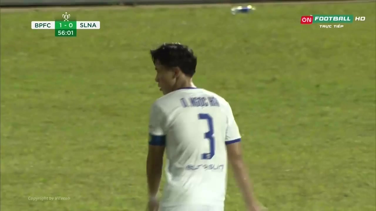 VIE Cup Binh Phuoc Vs Song Lam Nghe An Hà Kiên Cường Goal in 56 min, Score 2:0