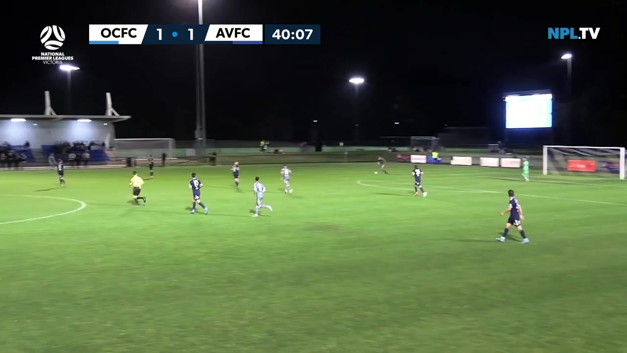 AUS VPL Oakleigh Cannons Vs Avondale FC 40 ทำประตู  ประตู, ทำคะแนน 1:2