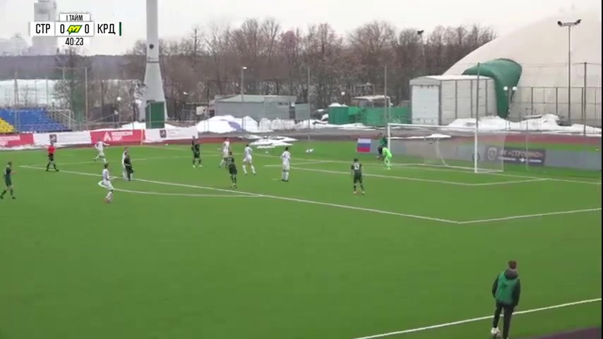 RUS YthC Strogino Youth Vs FK Krasnodar Youth Zashchepkin Goal in 40 min, Score 0:1