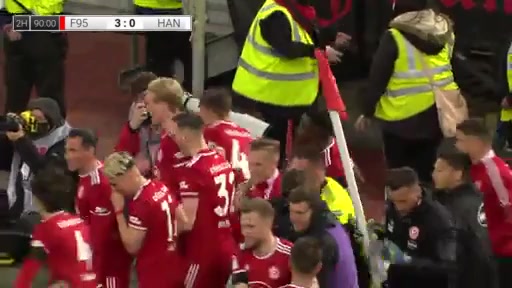 GER D2 Fortuna Dusseldorf Vs Hansa Rostock Khaled Narey Goal in 92 min, Score 3:0