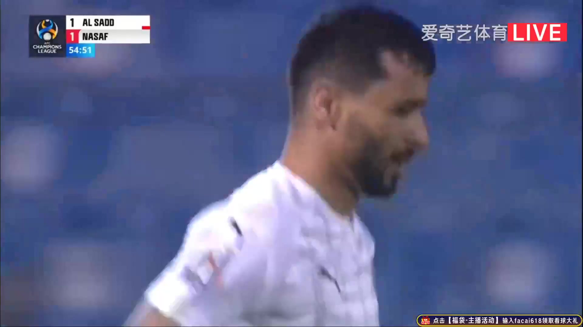 AFC CL Al-Sadd Vs Nasaf Qarshi 56 ทำประตู Boualem Khoukhi ประตู, ทำคะแนน 1:1