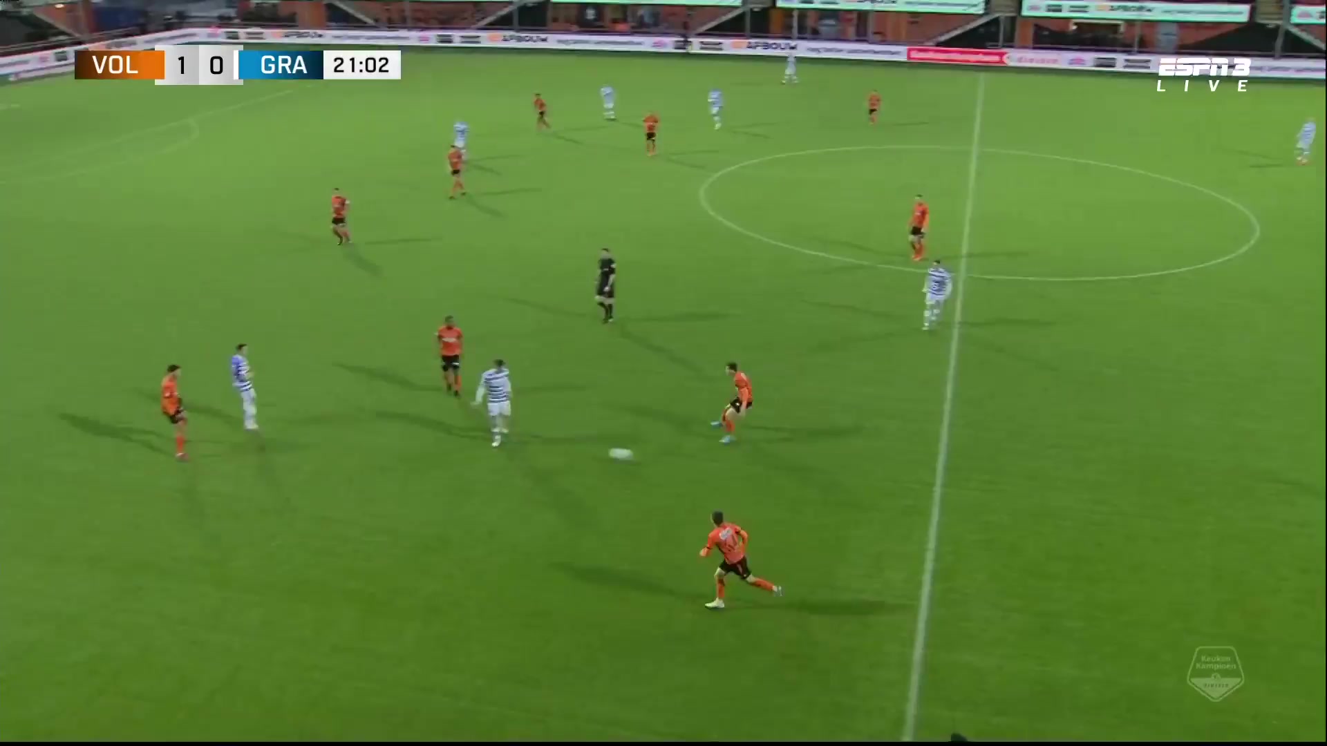 HOL D2 Volendam Vs De Graafschap Mees Kaandorp Goal in 22 min, Score 1:1