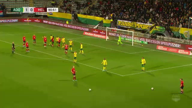 17 ADO Den Haag Vs Helmond Sport 91 skor gol Thomas Verheydt, skor 1:1