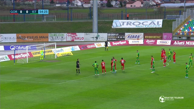 CRO D1 HNK Gorica Vs Istra 1961 Pula 55 phút Dion Drena BeljoVào, ghi bàn 0:1