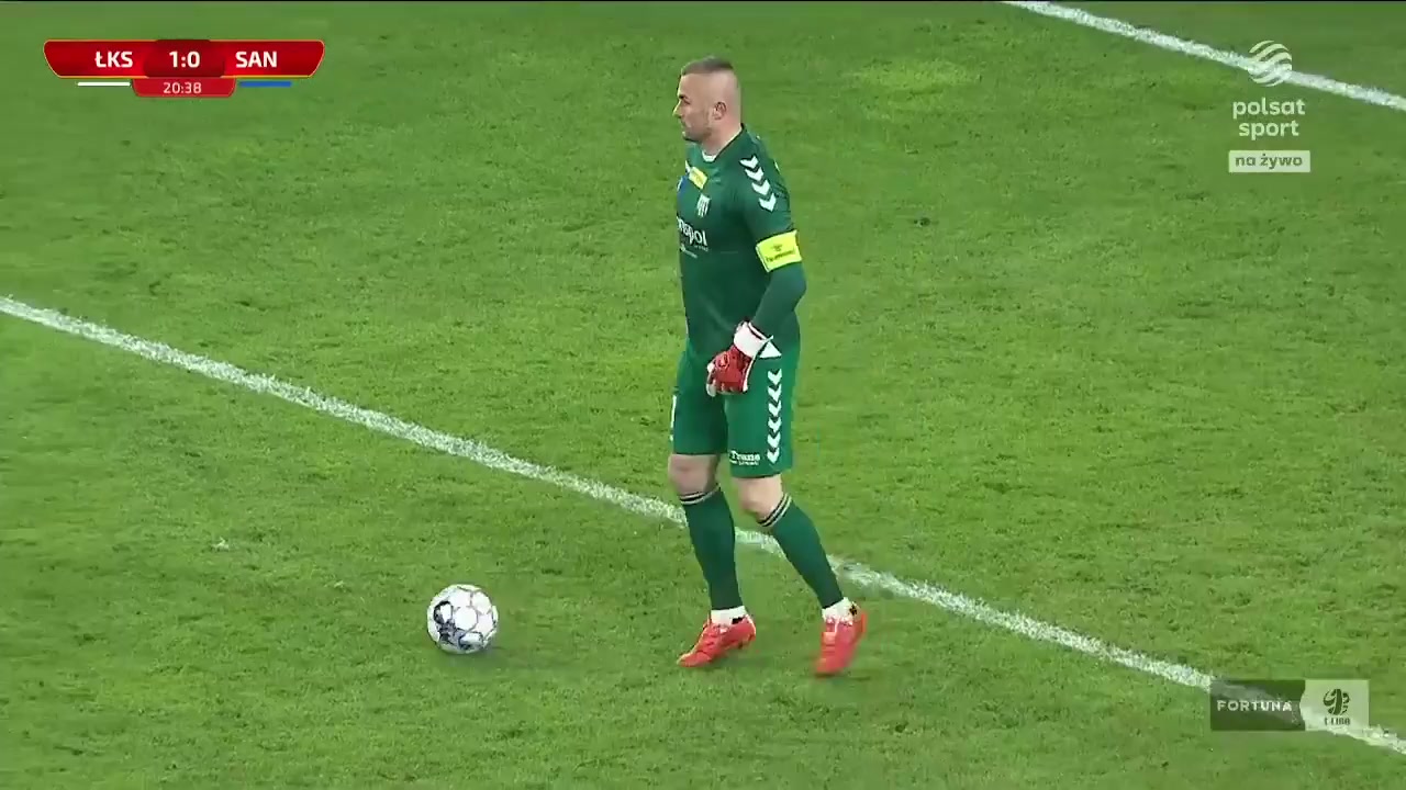 POL D1 LKS Lodz Vs Sandecja Nowy Sacz Ibe-Torti Goal in 22 min, Score 2:0