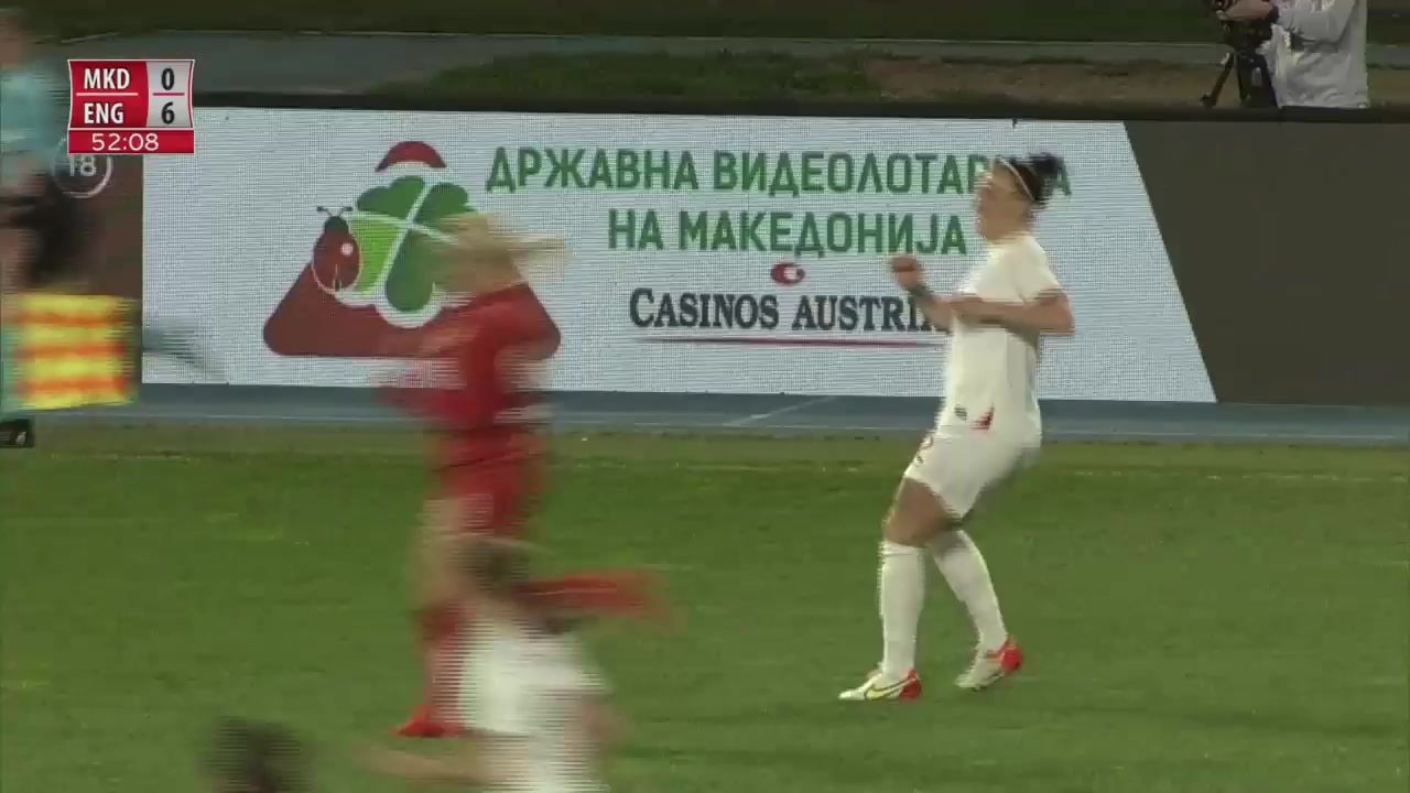 WWCPE North Macedonia (w) Vs England (w) Bethany Mead Goal in 54 min, Score 0:7