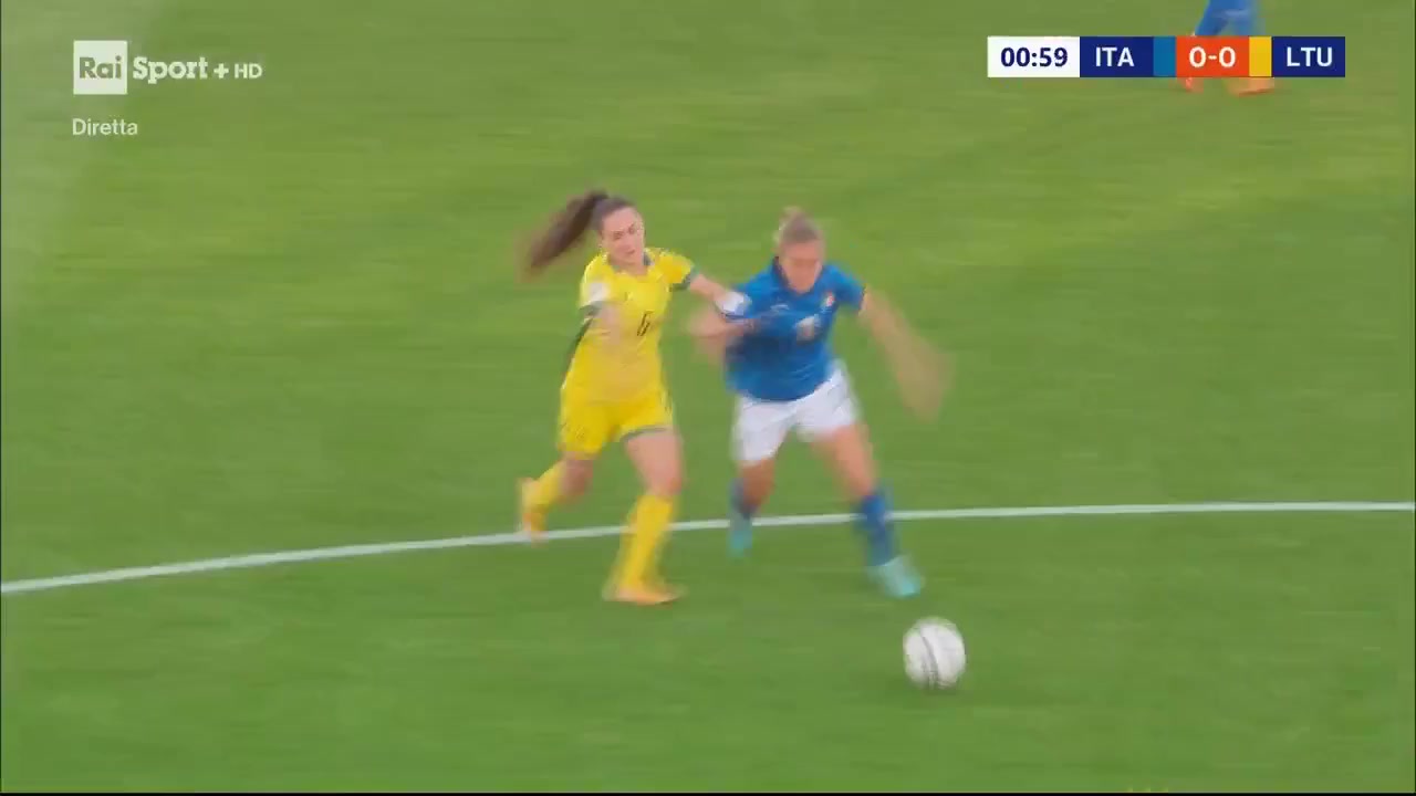 WWCPE Italy (w) Vs Lithuania (w) 1 ทำประตู Caruso A ประตู, ทำคะแนน 1:0