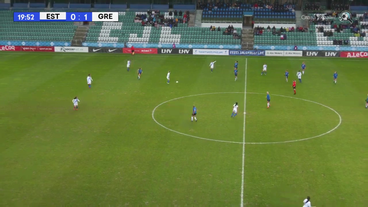 WWCPE Estonia (w) Vs Greece (w) Kongouli S. Goal in 20 min, Score 0:2