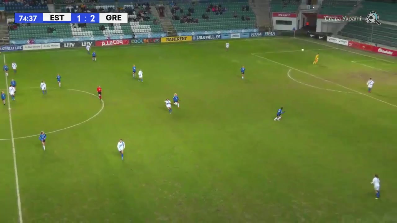 WWCPE Estonia (w) Vs Greece (w) Sarri V. Goal in 75 min, Score 1:3