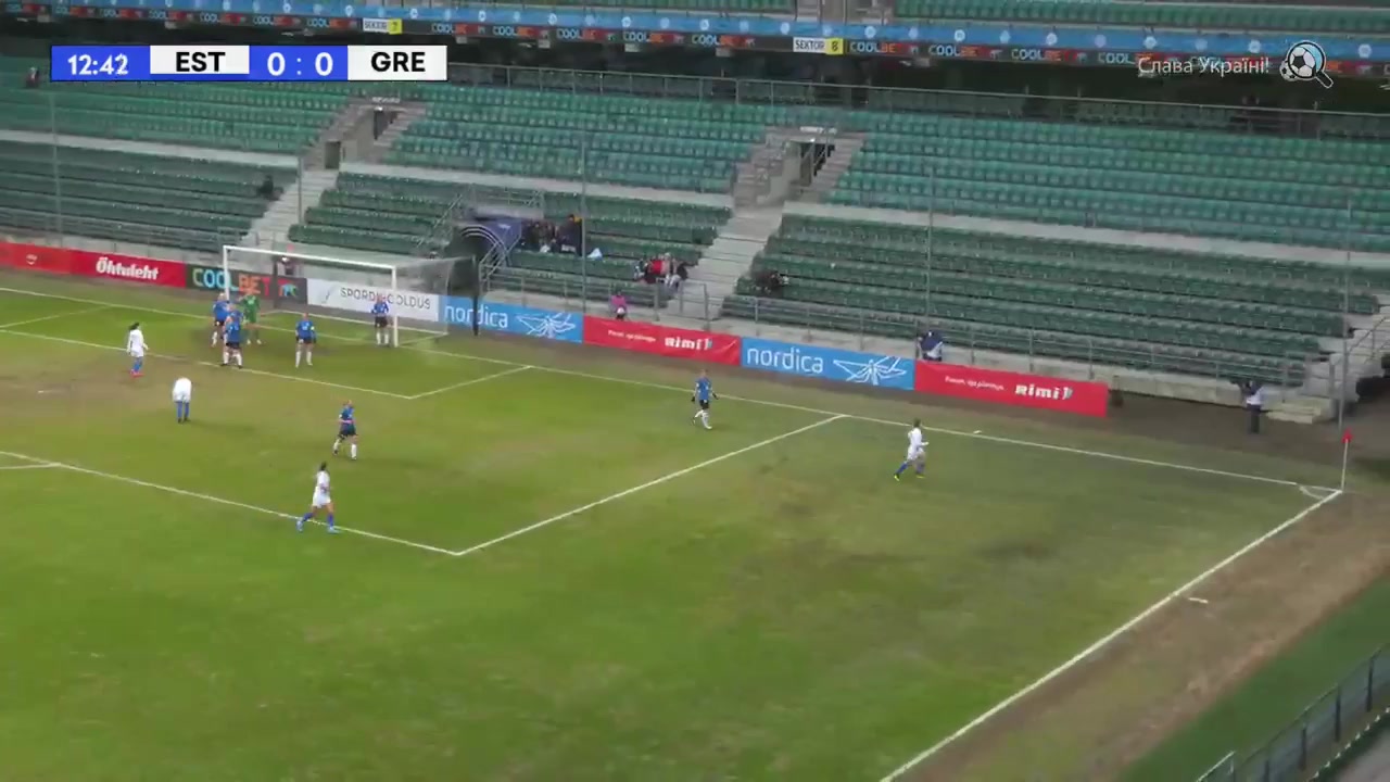 WWCPE Estonia (w) Vs Greece (w) Kongouli S. Goal in 13 min, Score 0:1