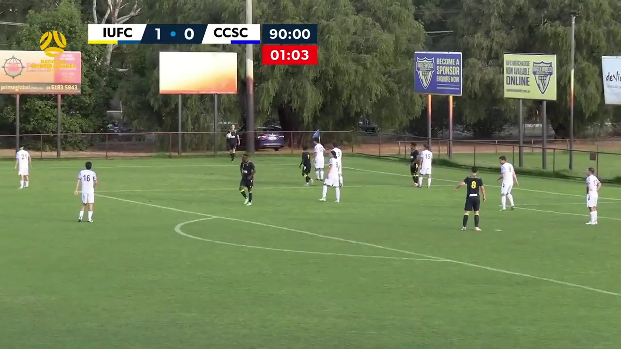 WAUS D1 Inglewood United Vs Cockburn City  Goal in 92 min, Score 2:0