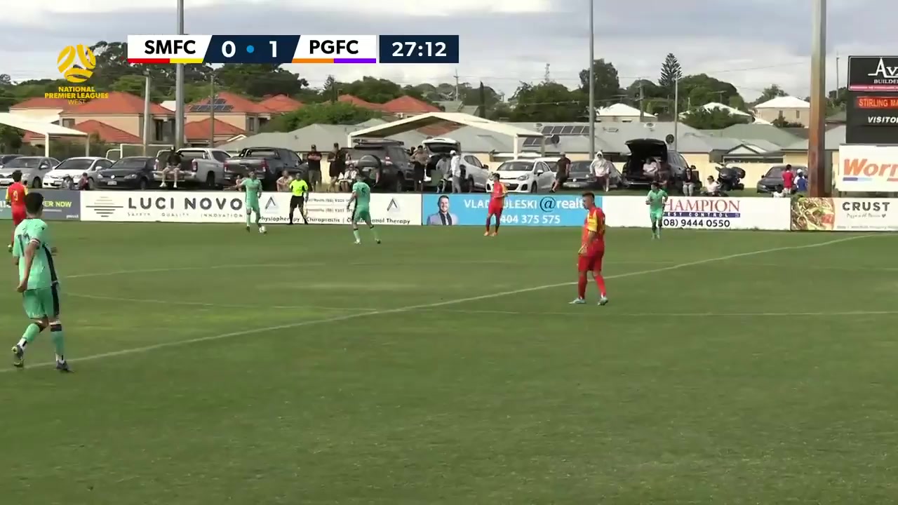 WAUS D1 Stirling Macedonia Vs Perth Glory (Youth) Anasmo Goal in 27 min, Score 0:2