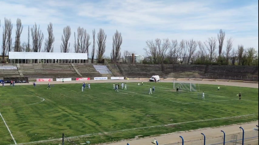 ROM D2 Dacia Unirea Braila Vs Dunarea Calarasi Petrache Goal in 31 min, Score 1:0