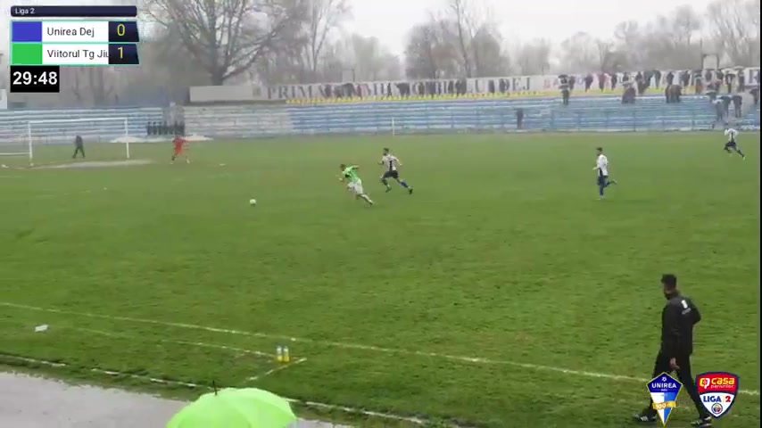 ROM D2 Unirea Dej Vs ACS Viitorul Pandurii Targu Jiu Gîrbiță Goal in 30 min, Score 0:2