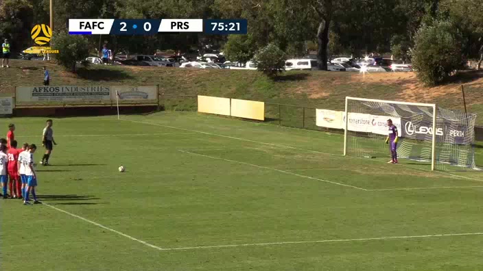 WAUS U20 FloreatAthena U20 Vs Perth RedStar FC U20  Goal in 76 min, Score 2:1