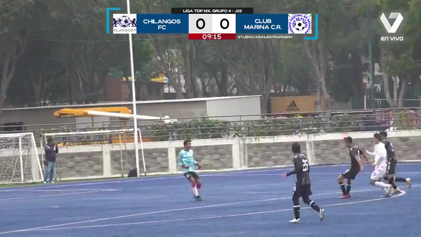 MEX D3 Chilangos FC Vs Club Marina CR  Goal in 9 min, Score 1:0