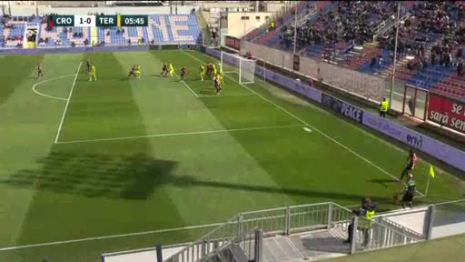 ITA D2 Crotone Vs Ternana Vladimir Golemic Goal in 5 min, Score 1:0