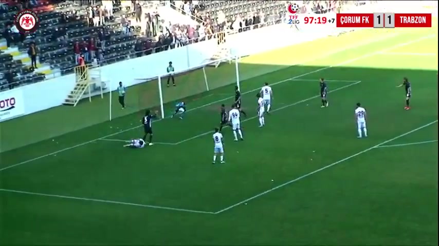 TUR D3 Corum Belediyespor Vs Hekimoglu Trabzon  Goal in 97 min, Score 2:1