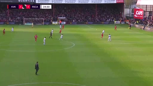 BEL D1 Kortrijk Vs Anderlecht Joshua Zirkzee Goal in 24 min, Score 1:1