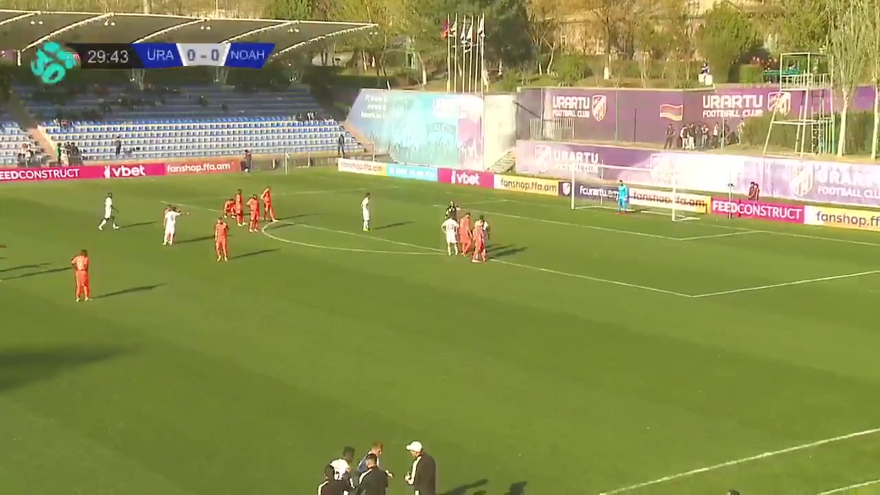 ARM D1 Urartu Vs FC Noah 29 phút Vào, ghi bàn 0:1