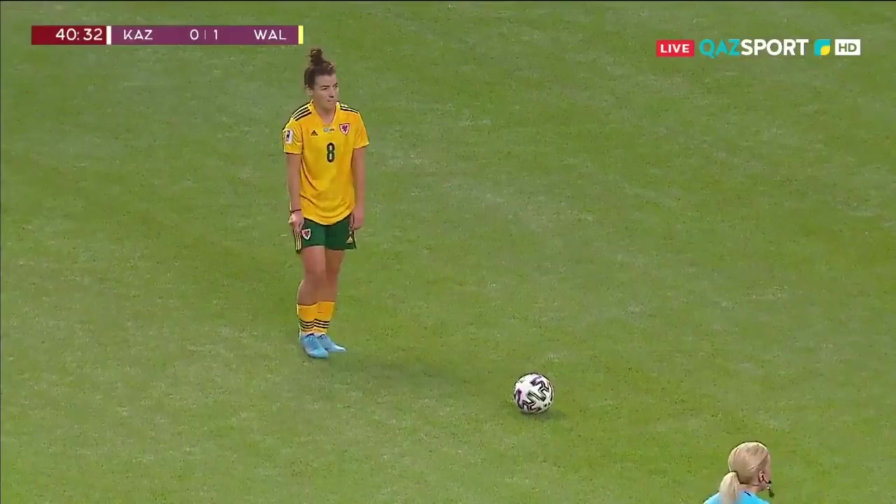 WWCPE Kazakhstan (w) Vs Wales (w) Natasha Harding Goal in 41 min, Score 0:2