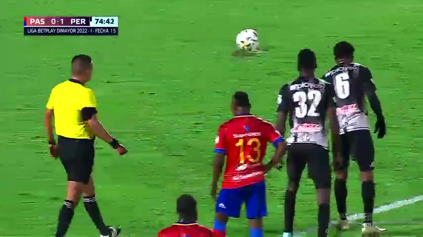 COL D1 Deportivo Pasto Vs Deportivo Pereira Duvier Orlando Riascos Barahona Goal in 75 min, Score 1:1