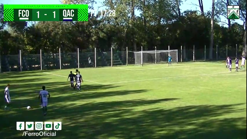 AR L（R） Ferro Carril Oeste Reserves Vs Quilmes Reserves  Goal in 18 min, Score 2:1