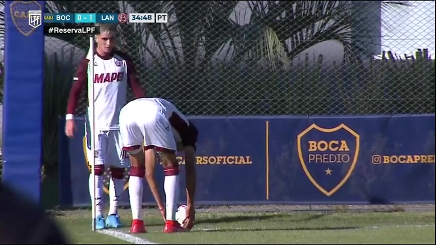 AR L（R） Boca Juniors Reserve Vs Lanus Reserves  Goal in 35 min, Score 0:2