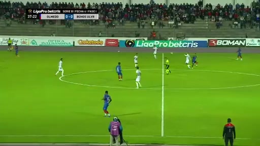 EC D2 Olmedo Riobamba Vs Buhos ULVR Martin Portocarrero Goal in 37 min, Score 1:0
