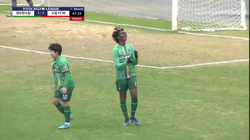 KOR WD1 Gyeongju FC (w) Vs Suwon FMC (w) Josee Nahi Goal in 42 min, Score 1:1