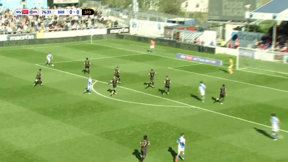 ENG L2 Bristol Rovers Vs Salford City Elliot Anderson Goal in 76 min, Score 1:0