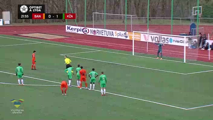 LIT D1 Banga Gargzdai Vs Kauno Zalgiris 22 phút Vào, ghi bàn 1:1