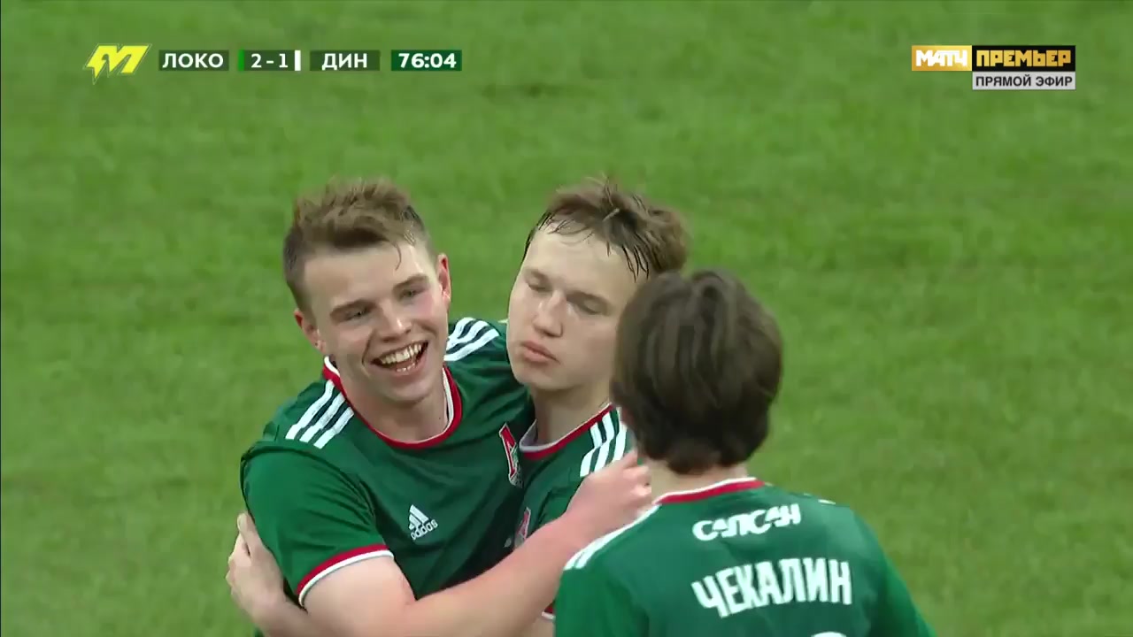 RUS YthC Lokomotiv Moscow Youth Vs Dinamo Moscow Youth  Goal in 77 min, Score 2:1