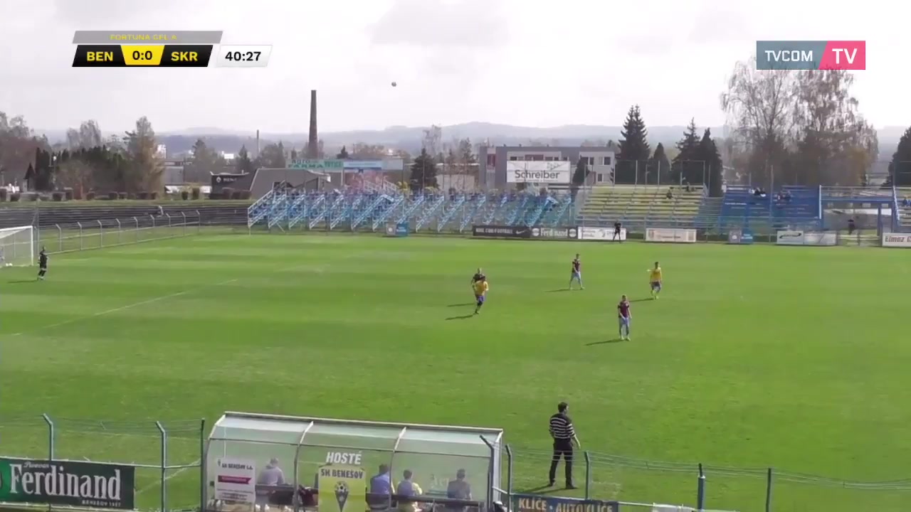 CZE CFL Benesov Vs SK Rakovnik 41 phút Vào, ghi bàn 1:0