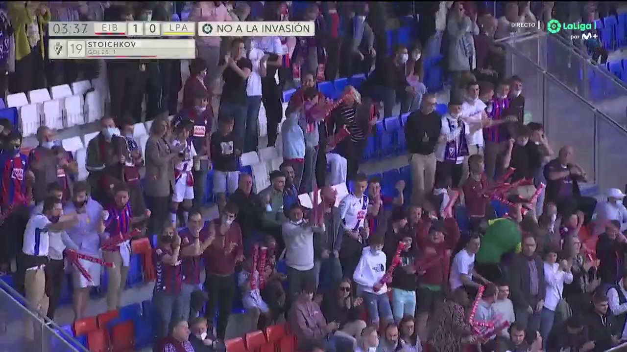 SPA D2 Eibar Vs Las Palmas Stoichkov Goal in 5 min, Score 1:0