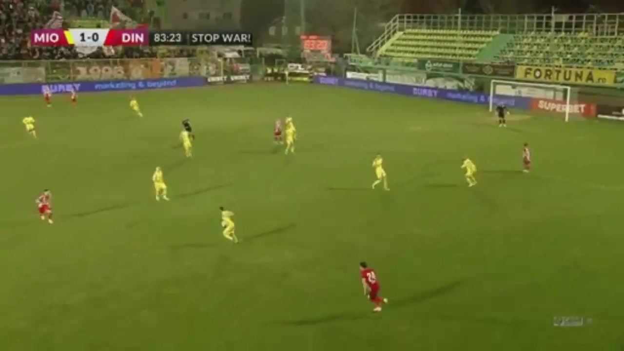 ROM D1 CS Mioveni Vs Dinamo Bucuresti Moussa Sanoh Goal in 83 min, Score 2:0