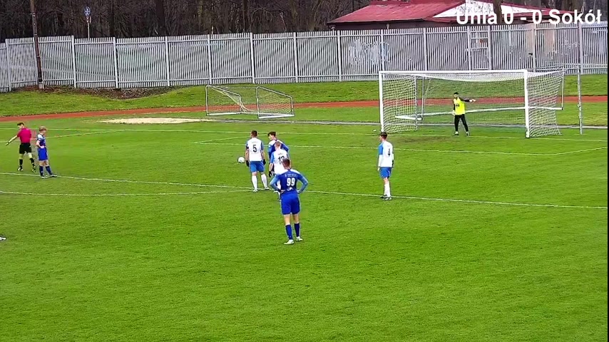 IV liga Unia Oswiecim Vs Sokol Kocmyrzow  Goal in 7 min, Score 1:0