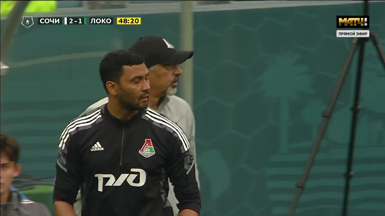 RUS PR FK Sochi Vs Lokomotiv Moscow Wilson Isidor Goal in 49 min, Score 2:2