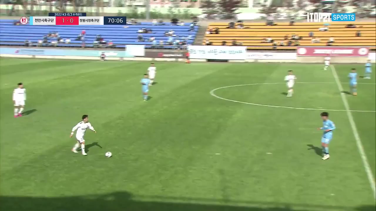 KCL Cheonan City Vs Changwon City  Goal in 70 min, Score 1:1
