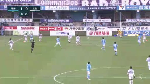 JPN D1 Jubilo Iwata Vs Hiroshima Sanfrecce Yuto Suzuki Goal in 39 min, Score 1:0