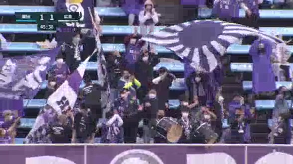 JPN D1 Jubilo Iwata Vs Hiroshima Sanfrecce Ricardo Graca Goal in 46 min, Score 1:1