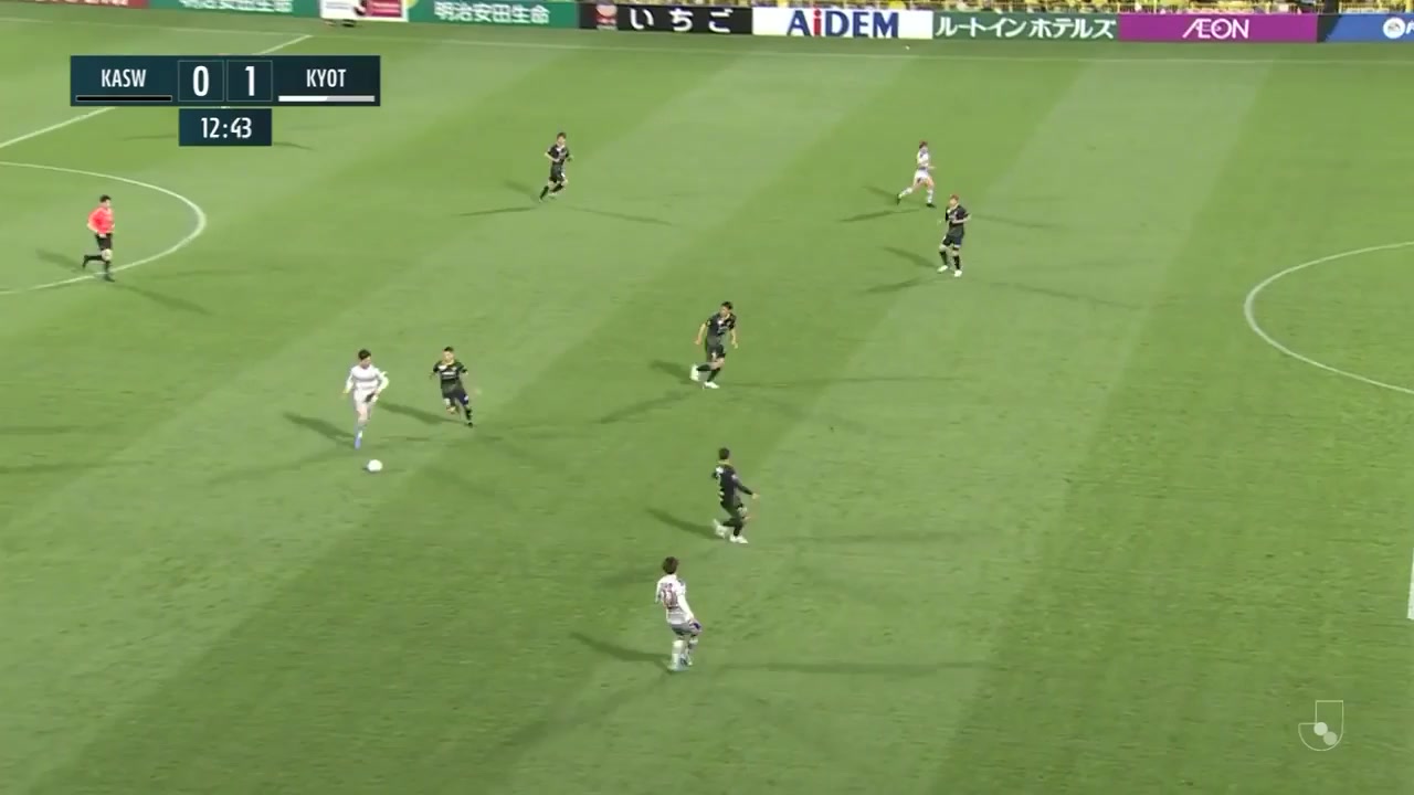 JPN D1 Kashiwa Reysol Vs Kyoto Sanga Takuya Ogiwara Goal in 14 min, Score 0:1