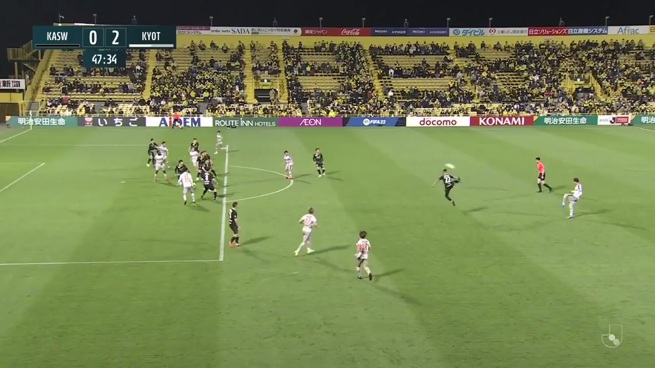 JPN D1 Kashiwa Reysol Vs Kyoto Sanga Maduabuchi Peter Utaka Goal in 47 min, Score 0:2