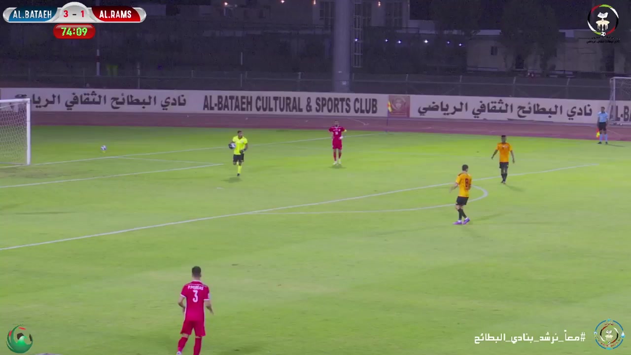 UAE D1 Al Bataeh Vs Al-Rams  Goal in 74 min, Score 4:1