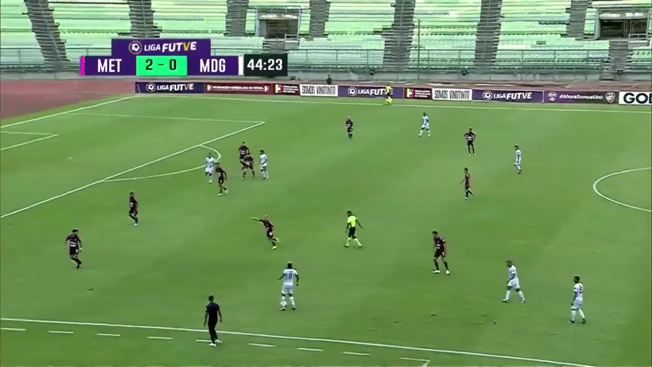 VEN D1 Metropolitanos FC Vs Mineros de Guayana  Goal in 44 min, Score 3:0