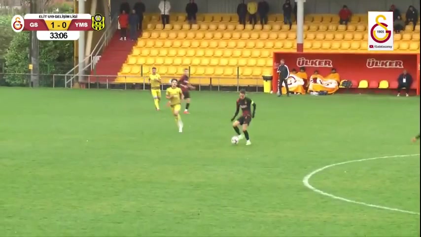 TUR U19 Galatasaray U19 Vs Yeni Malatyaspor U19  Goal in 33 min, Score 2:0