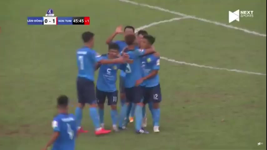 VIE L2 Lam Dong Vs Kon Tum  Goal in 45+ min, Score 1:1