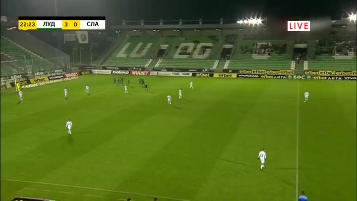 BUL D1 Ludogorets Razgrad Vs Slavia Sofia 22 phút Matias TisseraVào, ghi bàn 3:0