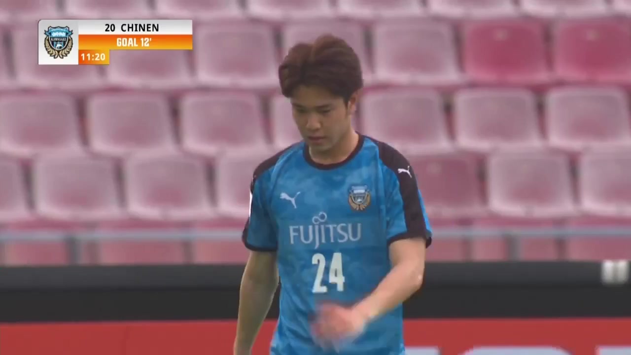 AFC CL Guangzhou FC Vs Kawasaki Frontale 10 ทำประตู Kei Chinen ประตู, ทำคะแนน 0:2